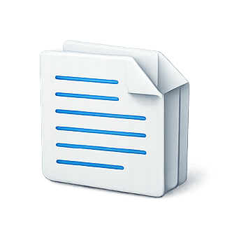 Icono de documento para flyers digitales